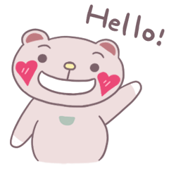 [LINEスタンプ] Heart bear's life