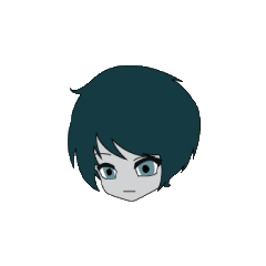 [LINEスタンプ] Mr Pale blue head