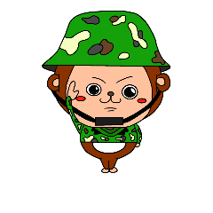 [LINEスタンプ] monkey's work place experiences