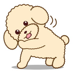 [LINEスタンプ] Apple The Poodle