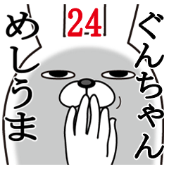 [LINEスタンプ] ぐんちゃんが使う面白名前スタンプ24