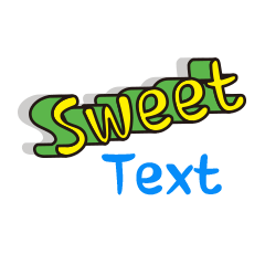 [LINEスタンプ] sweet text