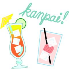 [LINEスタンプ] Kanpai Happy Hour