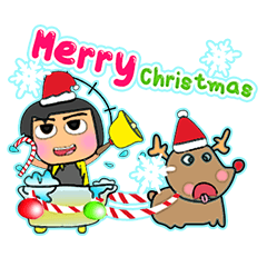 [LINEスタンプ] Ruki.^..^！17Merry Christmas.