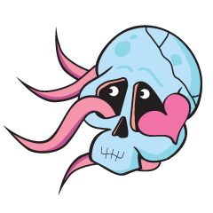 [LINEスタンプ] Octopus and the Skull