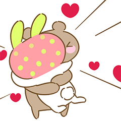 [LINEスタンプ] Moon＆Cake: My life starts with you！