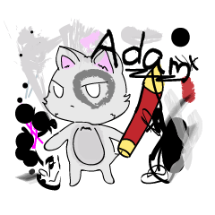 [LINEスタンプ] Adam Cat