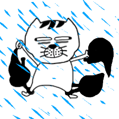 [LINEスタンプ] A cat from Saturn5の画像（メイン）