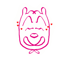 [LINEスタンプ] Pinky green things