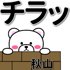 [LINEスタンプ] 秋山専用デカ文字