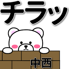 [LINEスタンプ] 中西専用デカ文字