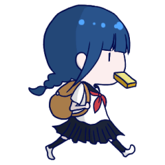 [LINEスタンプ] 通学少女