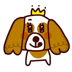 [LINEスタンプ] Cute Cavalier King Charles Spaniel