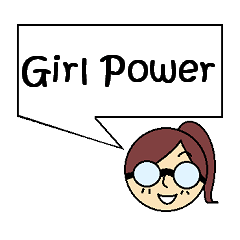 [LINEスタンプ] Super Girl Power
