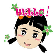 [LINEスタンプ] This is my daughter.