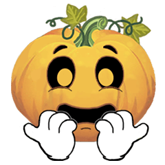 [LINEスタンプ] emoji Pumpkin 3 - Silence wins
