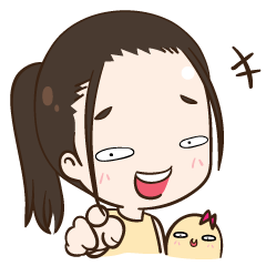 [LINEスタンプ] Pinni ＆ Ponytail (TH)