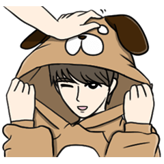 [LINEスタンプ] dogdog oppa