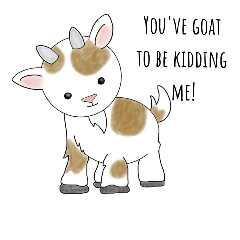 [LINEスタンプ] Punny Goat