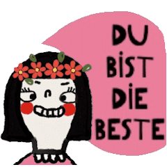 [LINEスタンプ] Jom, you are the best Deutsch-Animatedの画像（メイン）
