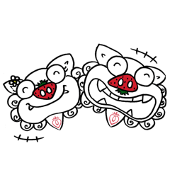 [LINEスタンプ] Strawberry nose sisa version2