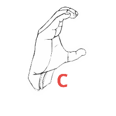 [LINEスタンプ] Sign Language by fingers part 1