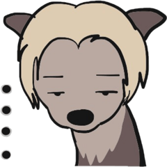 [LINEスタンプ] チャイニーズクレステッドドッグとその家族の画像（メイン）