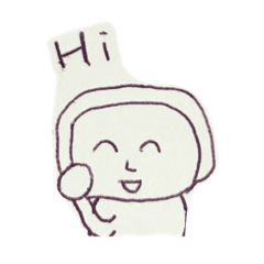 [LINEスタンプ] Short haired girl