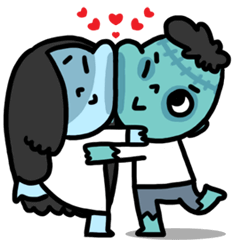 [LINEスタンプ] The Monster Couple DyDy ＆ Boo