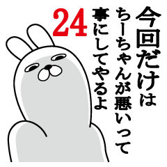 [LINEスタンプ] ちーちゃんが使う面白名前スタンプ24