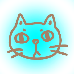 [LINEスタンプ] ゆる手書き カラフル猫の画像（メイン）
