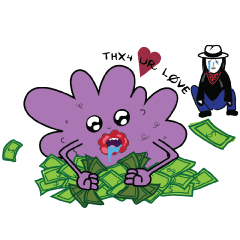 [LINEスタンプ] No Money, No Honey